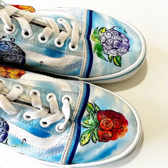 Vans X ONE PIECE Colab Devil Fruit Printed Canvas Classics Womens Size 5 Men 3.5 - Picture 6 of 16